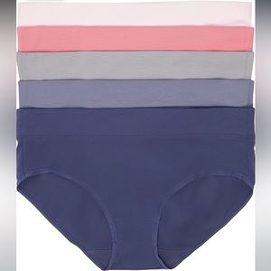 Felina Pima Cotton Wide Waistband Hipster 5-Pack size L Brand New